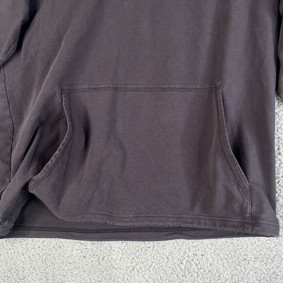 Rhone Hoodie Mens Medium Gray Henley Pullover French Terry Sweatshirt Sweater - Picture 2 of 12
